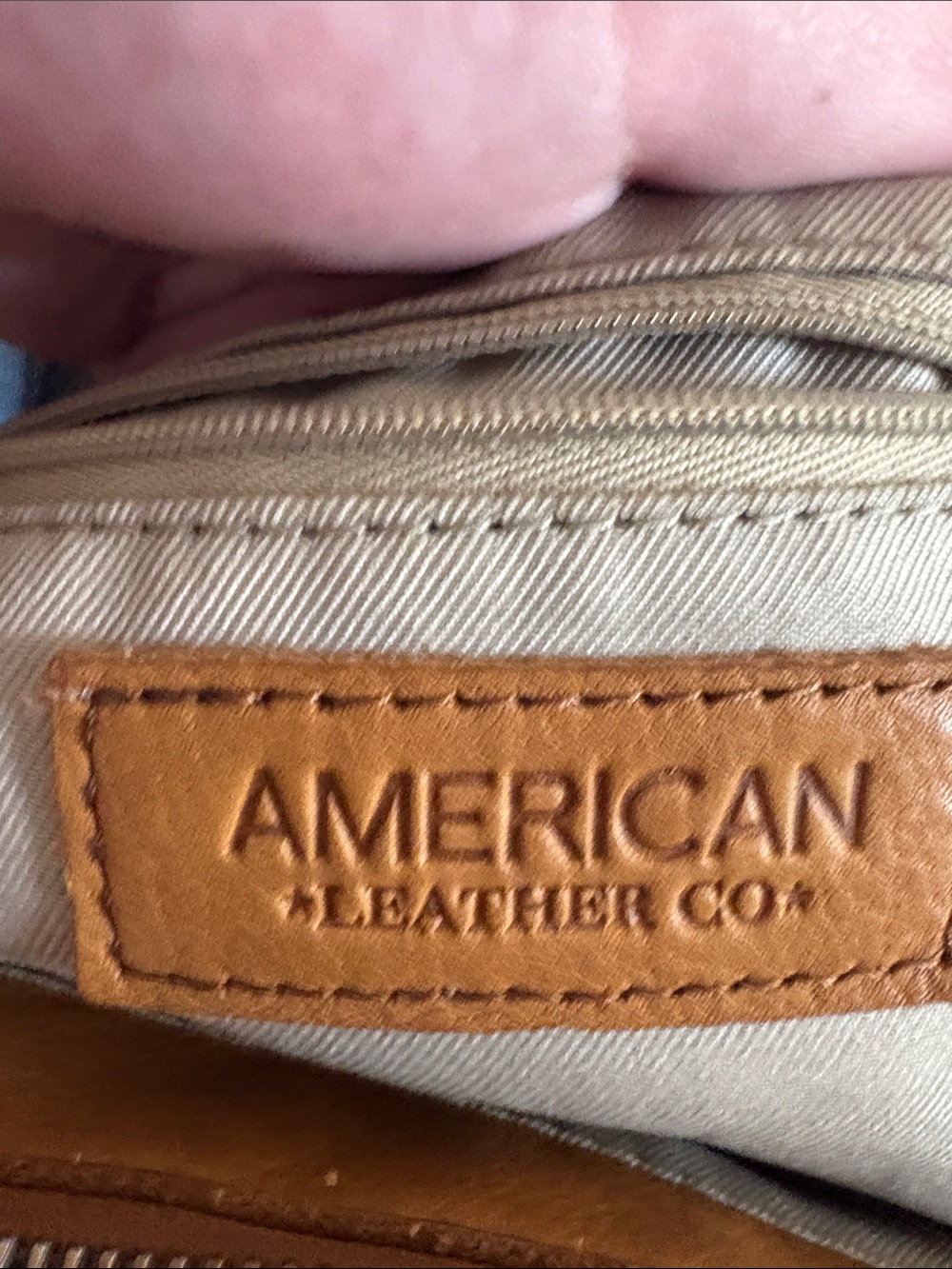American Leather Company Cognac Leather Purse - Picture 6 of 9